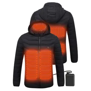 ANTARCTICA GEAR Heated Jacket Lightweight with 5V/3A Power Bank, 5 Areas Heating Winter Coat for Men and Women