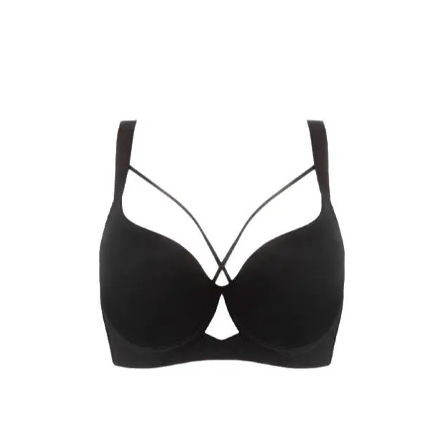 Women Seamless Push Up Padding Bras underwire Comfortable 3/4 cup Bra Buttery Soft Deep V Everyday Tshirt Bra