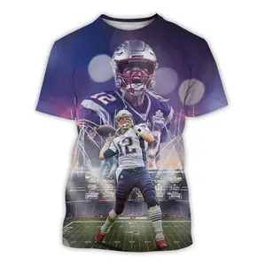 Summer fashion trend 3D printed men's short sleeved T-shirt personalized hip-hop comfortable round neck T-shirt sports top