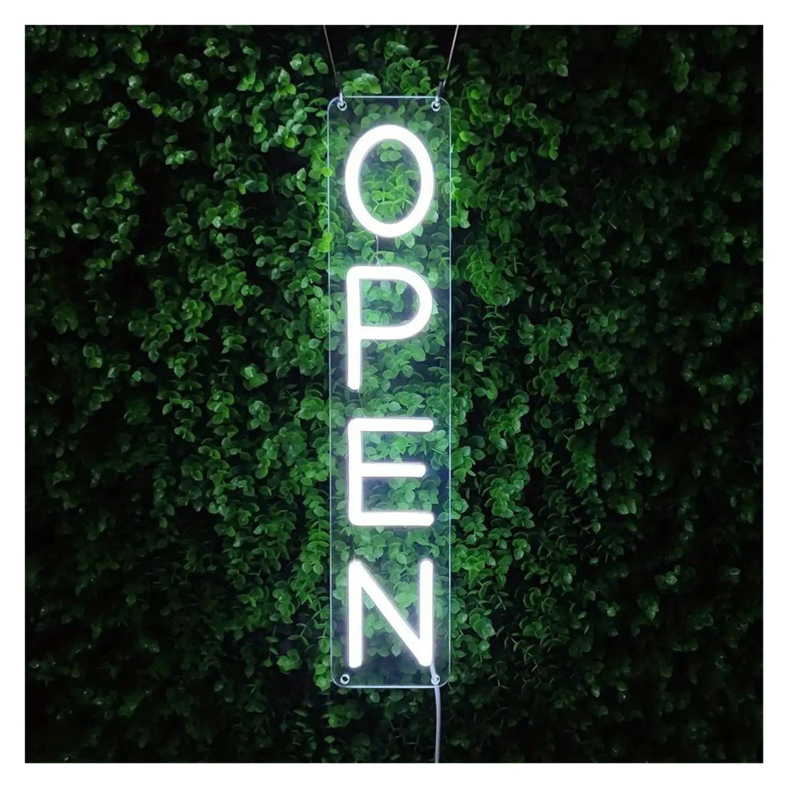 Sign Illuminated "Open" Neon Sign USB Powered Open Signs Signboard Salon Store Shop Coffee Bar Store Wall Decoration 8.8cm×43cm