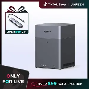 【LIVE ONLY】UGREEN NASync DH4300 Plus 4-Bay Desktop NAS, Support Capacity 120TB (Diskless), Remote Access, AI Photo Album, Beginner Friendly System, 8GB LPDDR4X RAM, 2.5GbE, 4K HDMI, Network Attached Storage（Drives Not Included）,TikTokShopHolidayHaul