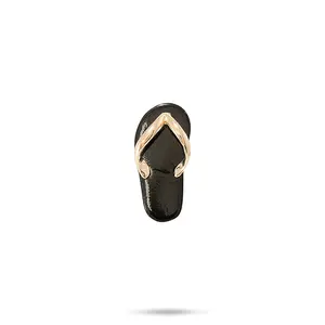 Black Coral Slipper Pendant in Gold - 19mm