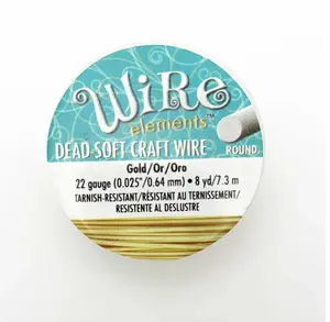 Craft Wire 22 gauge for jewelry making, non tarnish, easy to work with.