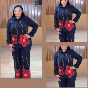 Turkey 2 Pieces Sets for Women - Top and Bottom Sets for Casual Wear Comfortable Fit Womenswear Suits Crewneck Everyday Clothing Style