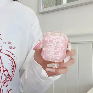 1pc AirPods 4 Earphone Case Strawberry Design Compatible with AirPods 1/2/3/4/pro/pro2/pro3, Home and Outdoor Use