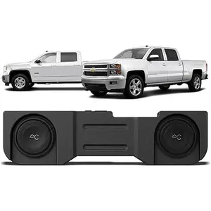 TXGM14D10 Stinger Dual 10” Under Seat Sealed Subwoofer Enclosure for 2014-2018 Silverado/Sierra 1500 Crew Cab / 2014-2019 Silverado/Sierra 2500/3500 Crew Cab
