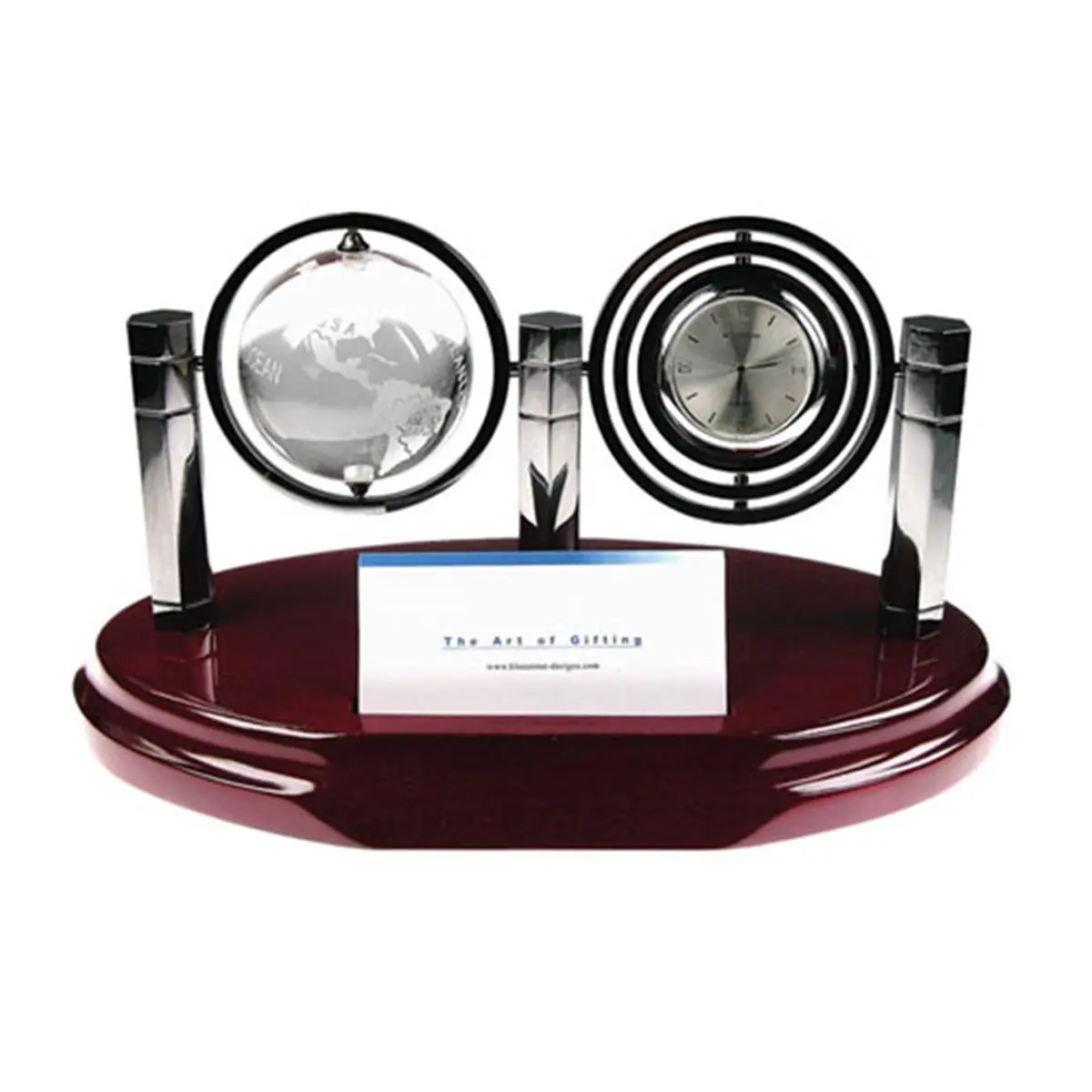 212 MAIN Bluestone Designs Galaxy Globe with Hand-Crafted Globe Holder, Office-Commercial Furniture Display Accessory, Crystal Appreciation Gift, Gifts