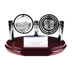 212 MAIN Bluestone Designs Galaxy Crystal Globe, Crystal Sphere Holder, Globe Display for Office and Commercial Furniture