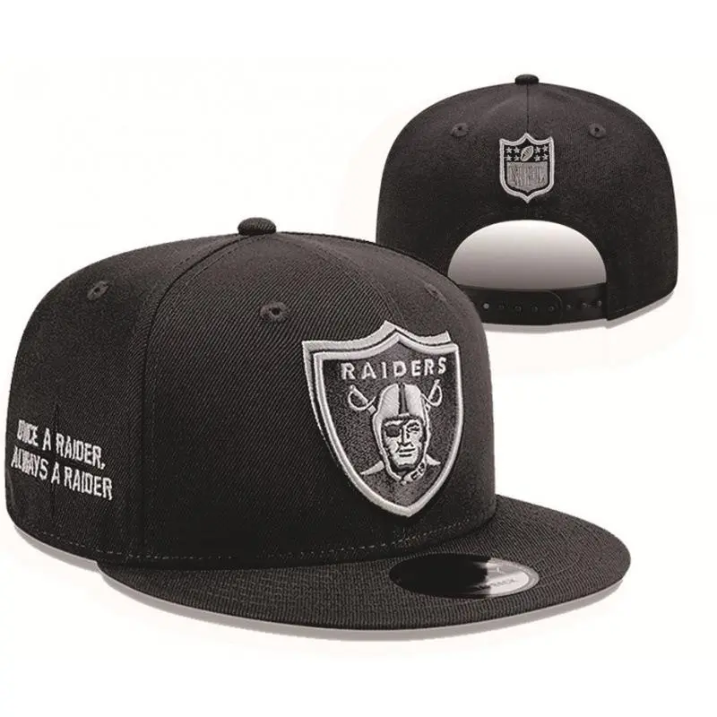 Las Vegas Raiders Black and White 9FIFTY Snapback – Flat Brim Snapback Baseball Hat Streetwear Hip Hop Unisex Premium