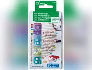 Clover Needlecraft Inc Mini Wonder Clips 50 pcs, Multicolour