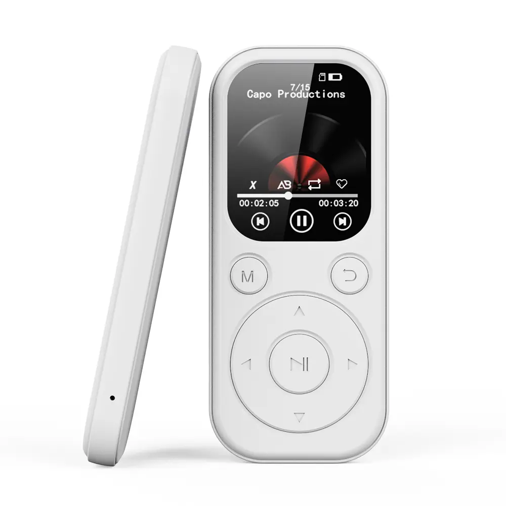 Bluetooth 5.4 MP3/MP4 Player with Type-C Port Fast Charging, Micro SD Expandable Memory, FM Radio Recording, E-Book Playback, Music and Video Functionality