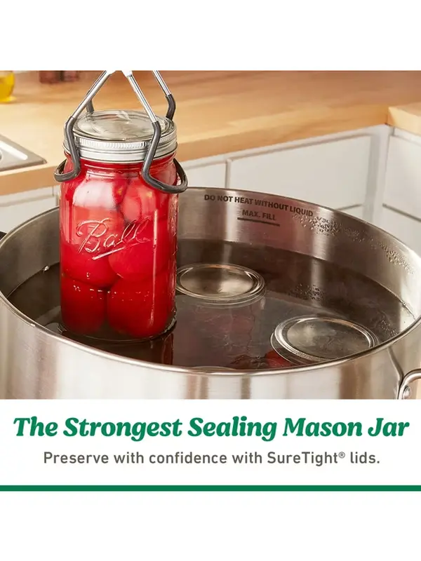 12-Count Regular Mouth 16oz Mason Jars with Lids & Bands, Home Organizer Storage Glass Jars