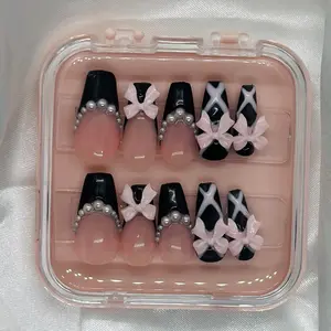 Ballerina coffin press on nails
