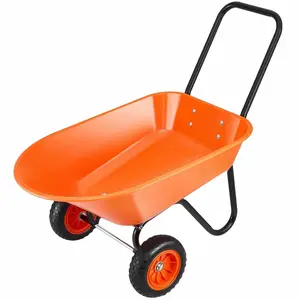 Wheelbarrow Cart 5 Cu Ft, 397lbs Capacity, 2 Wheel Garden Dump Cart Non-Electric Plastic