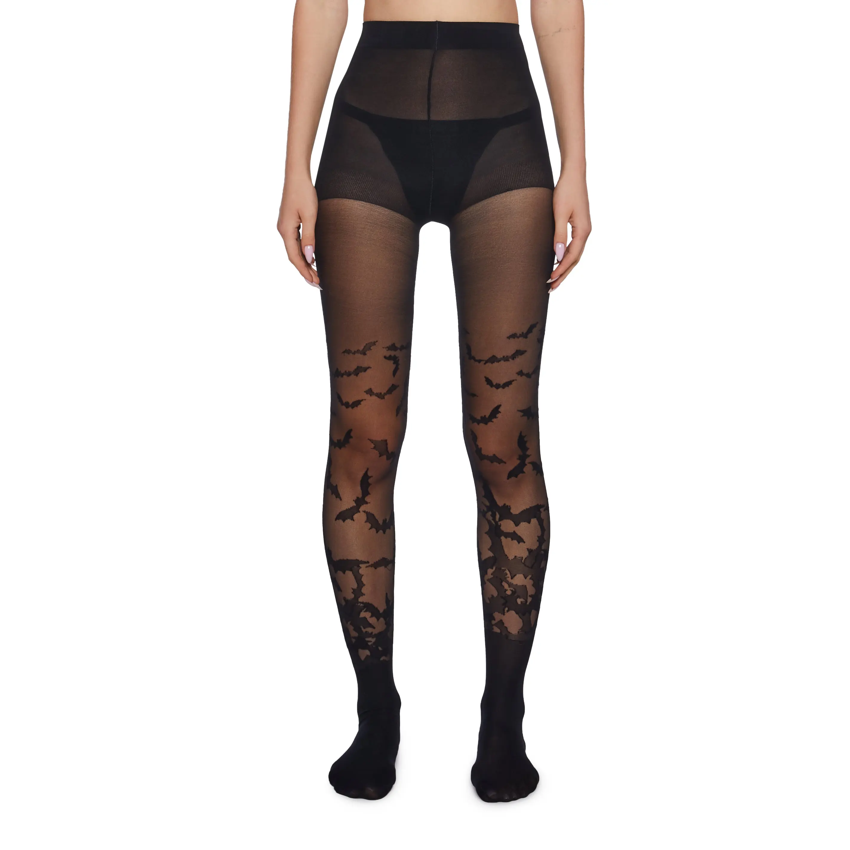 Creep It Real Sheer Bat Tights