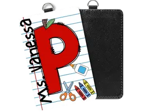 Personalized paper badge holder