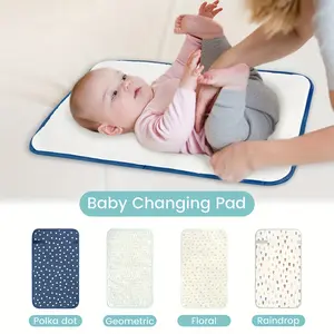 Portable Diaper Changing Pad, Easy Wipe Clean - Foldable High Quality Baby Changing Mat for Diaper Bag, Smart Design Portable Changing Mat, Infant Travel Station Kit