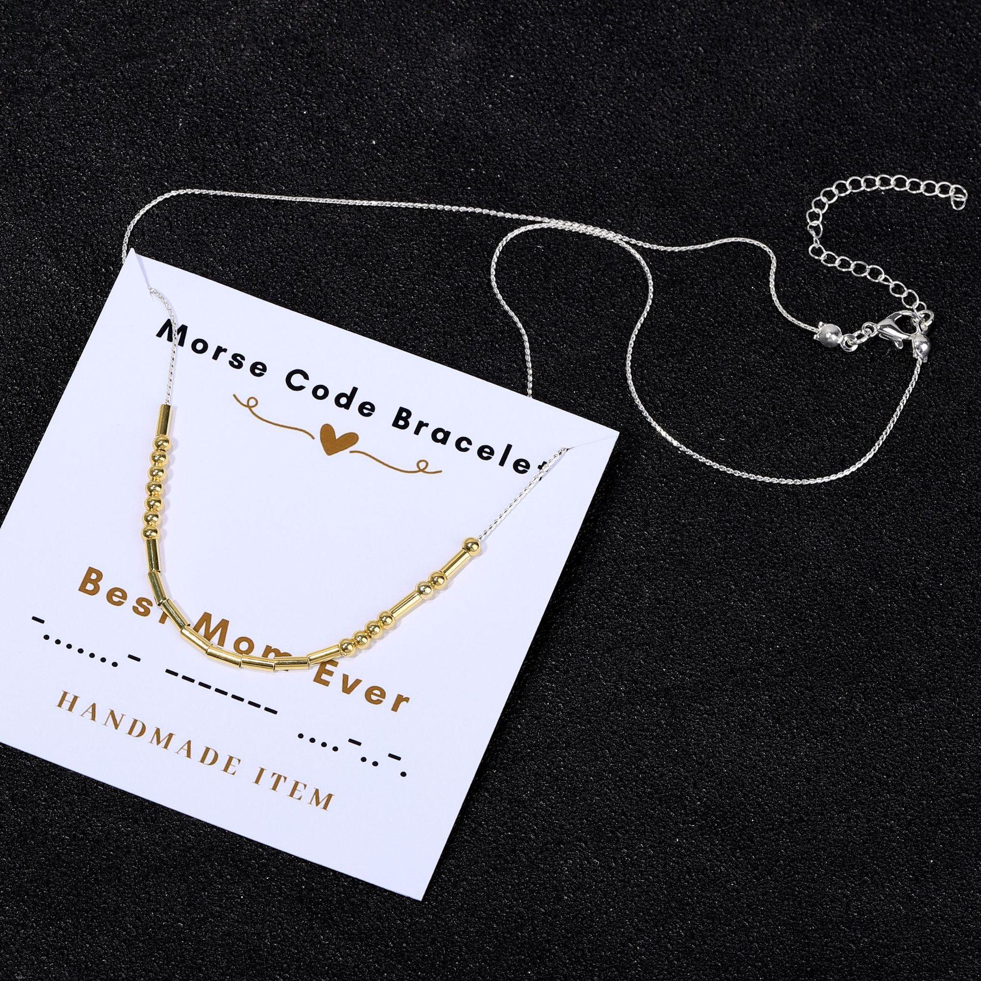 Morse code necklace alphanumeric couple personalized collarbone chain necklace