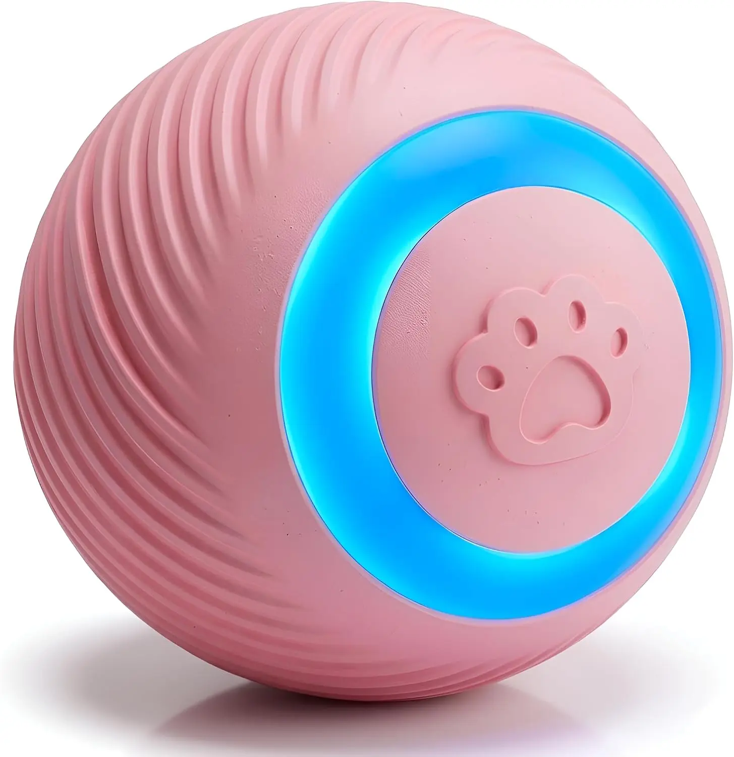Interactive Cat Toy Ball, Electric Cat Ball with LED Lights, Rolling Cats Toy and Smart Automatic Moving Toy Balls for Cats, Kitten, Dogs with Type-C Charge Rechargeable Chirping Flapping Bird