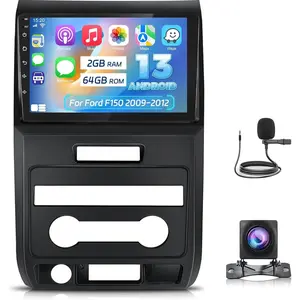 [2+64G] Rimoody Car Radio for Ford F150 F-150 F 150 2009-2012 - Wireless Carplay and Android Auto - 9 Inch Touchscreen Android Car Stereo with DSP/Multiple UI/GPS/WiFi/SWC + AHD Backup Camera