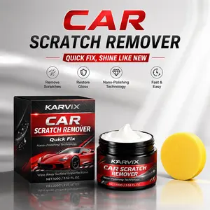 Car Scratch Repair and Swirl Remover Car Paint Scratch Remover Restorer Kit with Buffer Pad Polishing Waxing Kits Compound for Vehicles Paint Repair