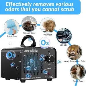 36000mg/h Ozone Generator, Commercial Ozone Machine Odor Removal, High Capacity O3 Ionizer Air Purifier Deodorizer, for Home/Bedroom, Smoke, Pet, And Paint Odor Removal, Timer Function