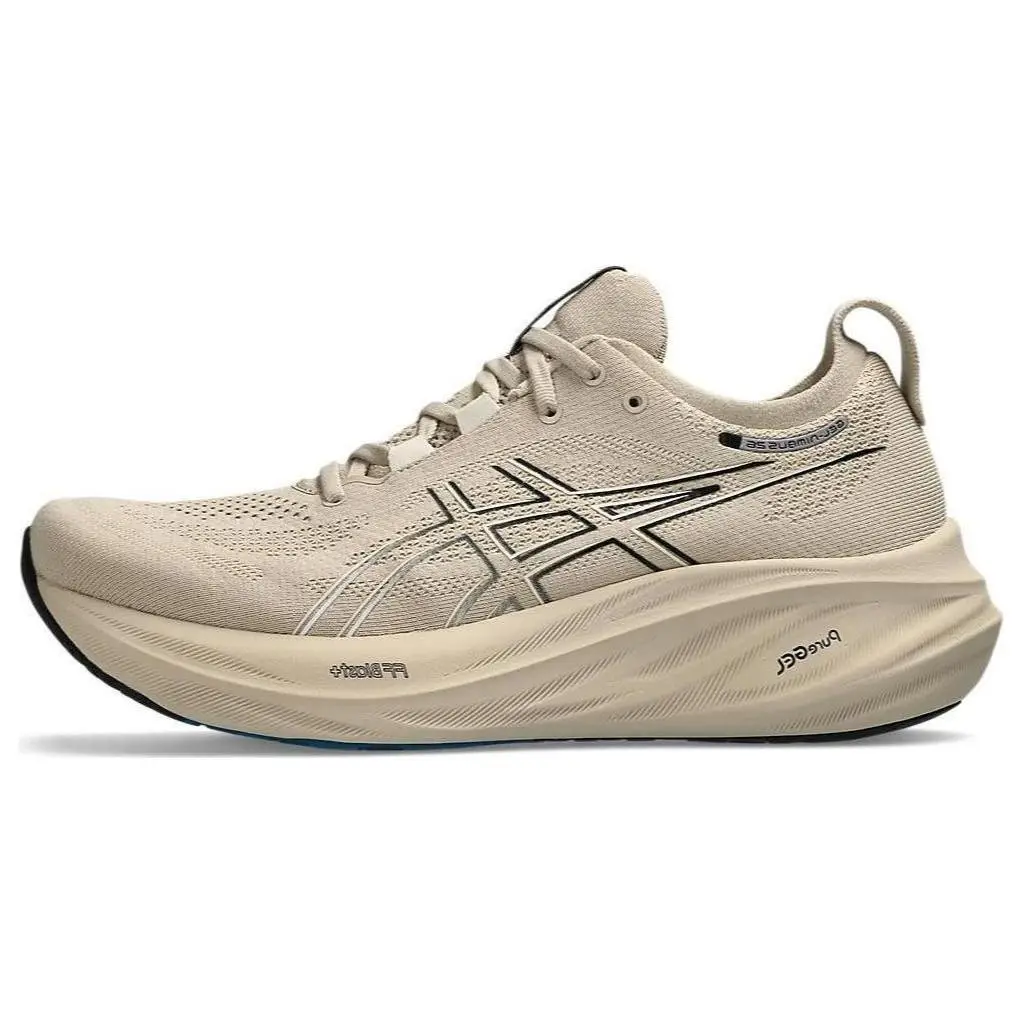 ASICS GEL Nimbus 26 Feather Grey Black Comfort Low Top Running Shoes Men's 1011B794-021