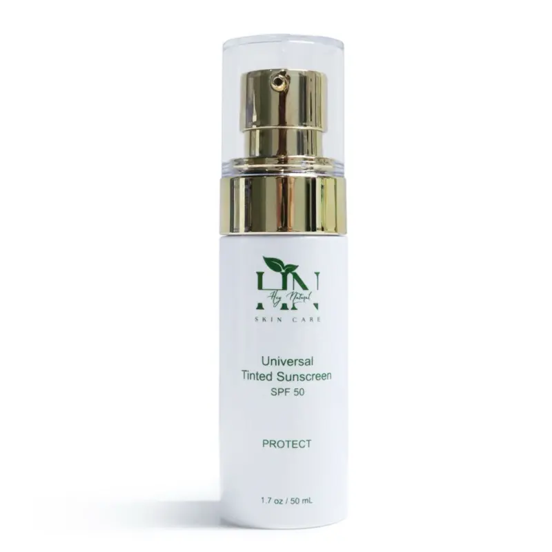 Hey Natural SPF 50 Sunscreen - Lightweight Daily Sun Protection Water-Resistant Formula for Universal Tinted Sunscreen