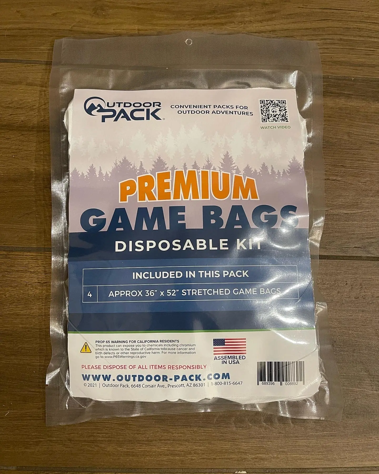 Premium Game Bag Kit- 4 Pack