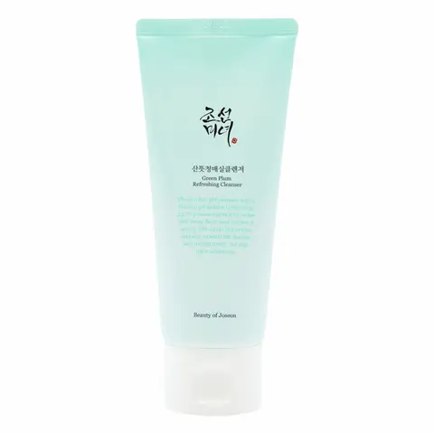 Beauty of Joseon Green Plum Refreshing Cleanser (100ml) - Hyaluronic, Radiance-Boosting, Tea Tree-Infused, Moisturizing, Antibacterial Facial Cleanser with Vitamins for Skincare
