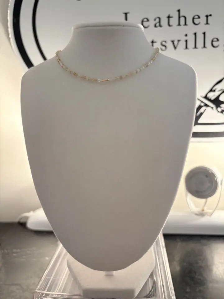 Citrine Cube Necklace