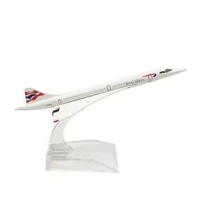 Airplane Model Diecast Planes 16cm British F-BVFB Concorde Model 1:400 Alloy Model for Collection