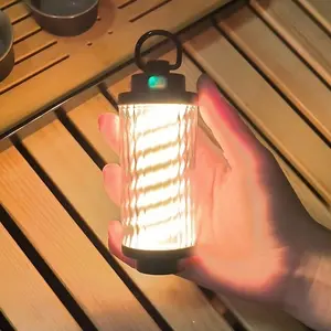 Vintage LED Outdoor Light, USB Rechargeable Portable Emergency Flashlight, Multifunctional Outdoor Tent Light, Decorative Lamp for Home Garden