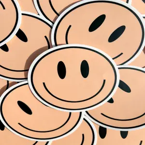 Mixed Smiley Face Large Sticker