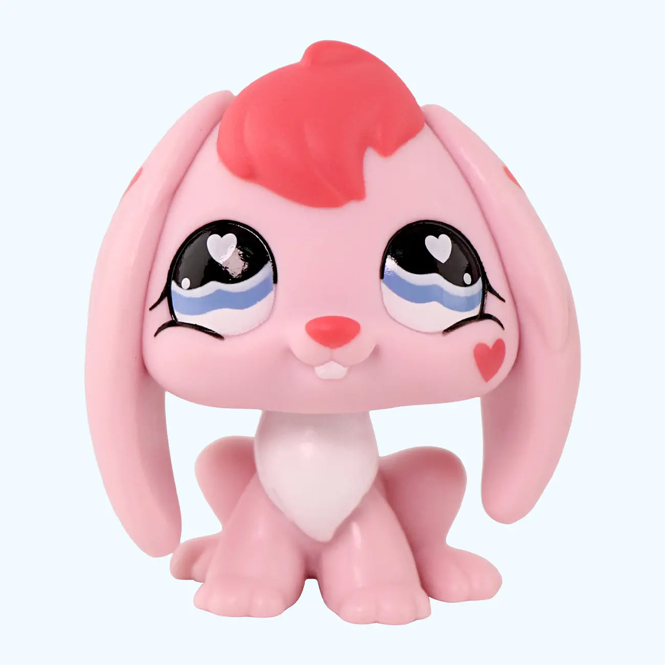 Mini Pet Shop Animal Toys, Easter Bunny #557,with Exquisite DIY Accessories,Bobble Head,Easter gift for kids