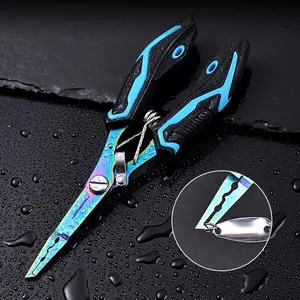 Professional Fishing Pliers, Multifunctional Hook Remover, Split Ring Pliers, Braid Cutter & Scissors, Lightweight Stainless Steel Design for Fly Fishing, Ice Fishing