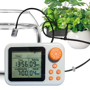 Smart Indoor Plant Watering System - Automatic Drip Irrigation Kit with Humidity Sensor for Potted Plants, Self Watering Device for Vacation & Daily Use, Supports 10-15 Plants in Office/Garden#Mother's Day Gift