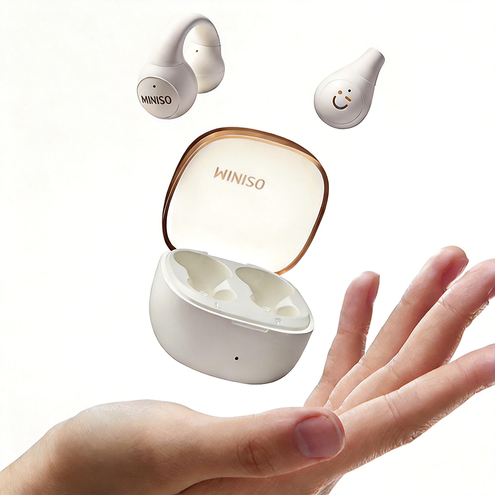 MINISO Open Ear Air Conduction Bluetooth Earphones | Wireless Sports Headphones with Long Battery, Leak-Proof Sound ,WirelessEarphones ,SportsGadget