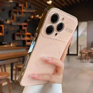 Compatible with iPhone17promax / 16/15/14/13 following from electroplating large fine circle suction frosted window package lens film hard KK109-3