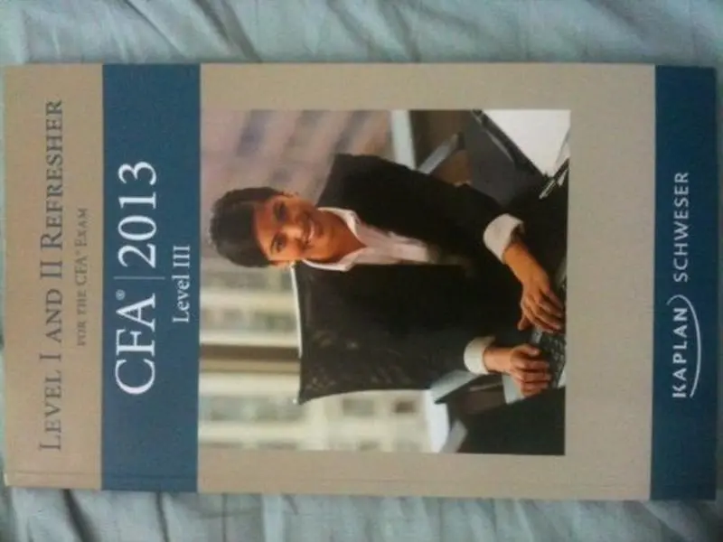 Used Level 3 Schweser Notes 2013 CFA Exam Prep Study Guide - Kaplan Paperback, English, CFA Level 1 and 2 Refresher Book