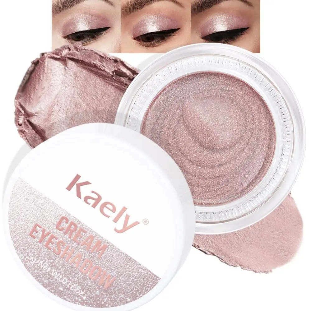 Kaely Eyeshadow Pot in Praline Metallic - High Pigmented, Waterproof & Blendable Vegan Makeup for Adults, Ideal Wedding Gift for Sister, Cruelty Free, Long Lasting, Friends, Wife, Alcohol-Free, Matte Shimmer, Pigment Rich, All-Day Wear