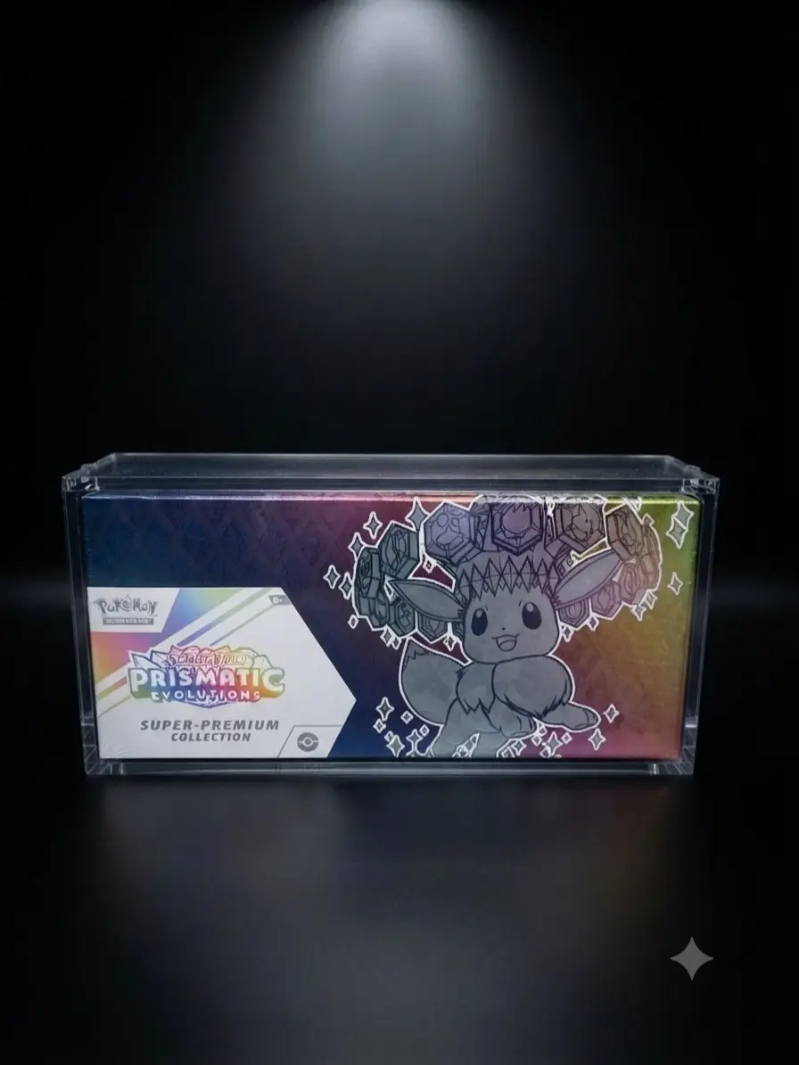 Pokémon Super Premium Collection SPC Rounded Edges Acrylic Case | Magnetic Lid