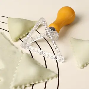1pc/2pcs Triangle Dumpling Mold Italian Dumpling and Pasta Making Set - Easy-to-Use Edge Presser, for Homemade Pasta, Italian Dumplings, Lasagna, Dumplings, etc. - Perfect Kitchen Tool for Beginners and Professionals, Meal Prep Molds, Baking Tools