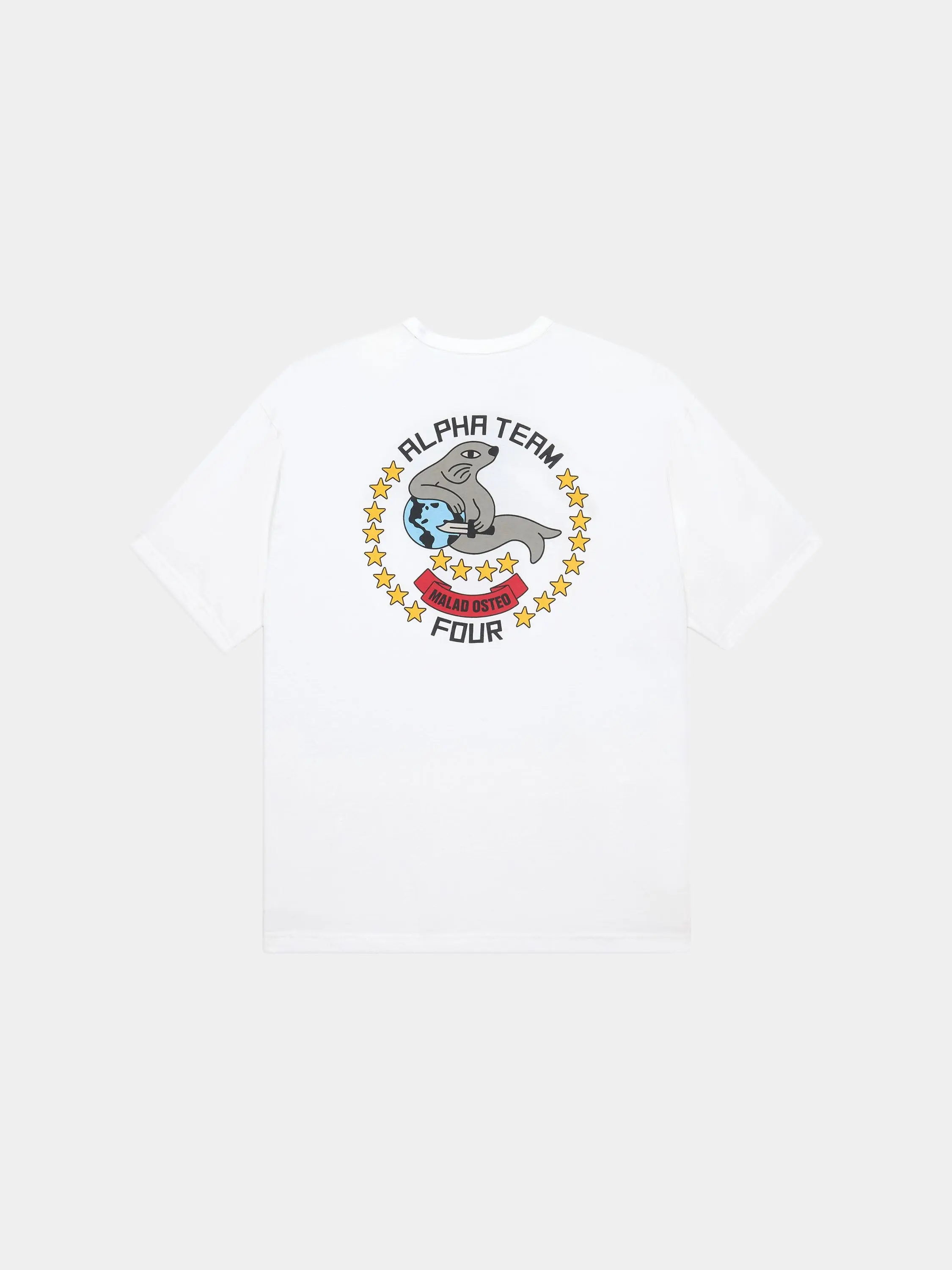 RELAXED ALPHA SEAL TEE (WHITE)