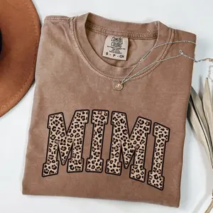 Comfort Colors Mimi TShirt, Leopard Mimi T-Shirt, Mimi Tee, Cute Mimi TShirt, Gift For Mimi, Grandma Gift, Grandmother T-Shirt, Grandma Mimi Gigi
