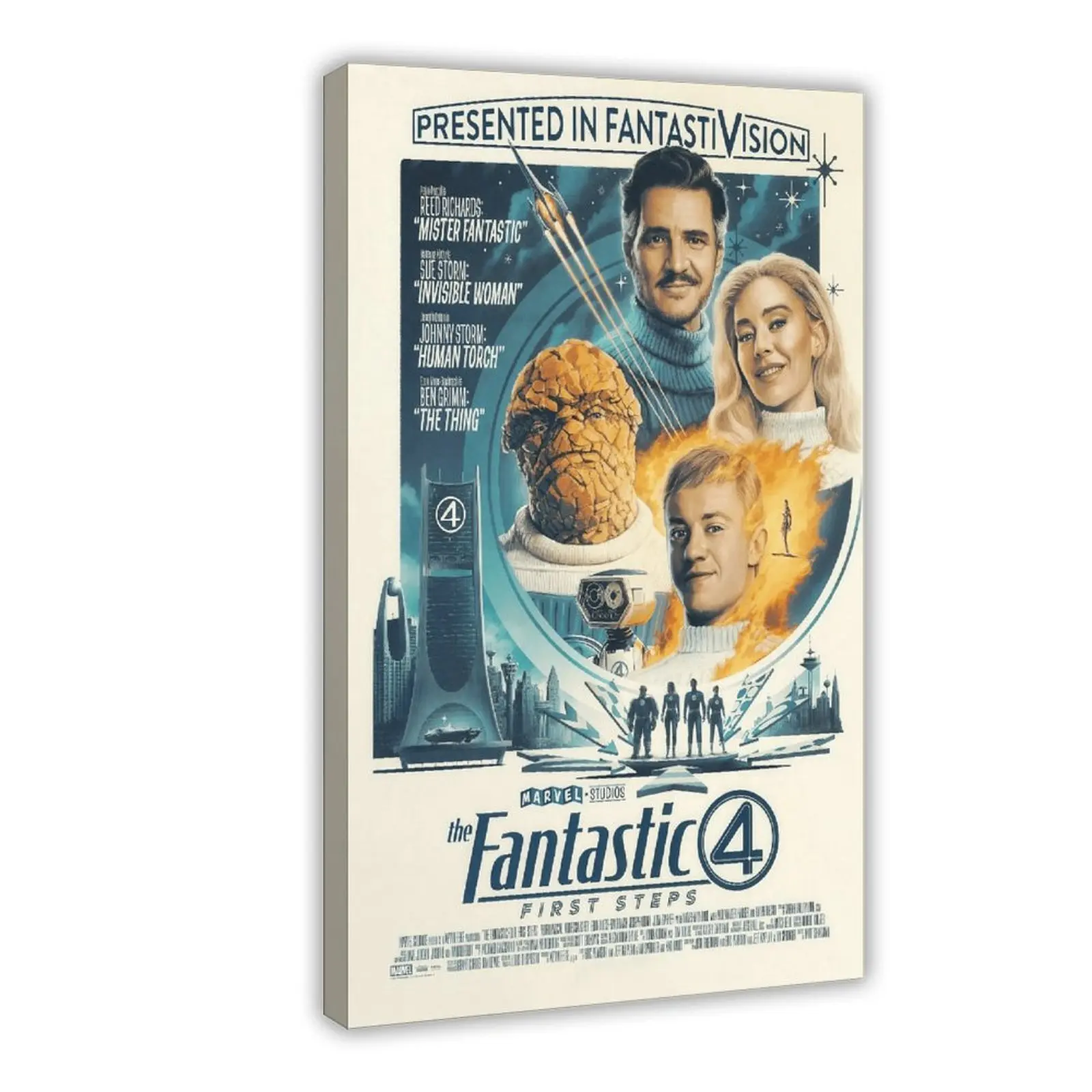 Fantastic Four The First Avengers Movie Poster, Perfect for Movie Lovers' Living Room, Bedroom, And Office Wall Decorations, Perfect for Thanksgiving, Halloween, And Christmas Gifts (9)