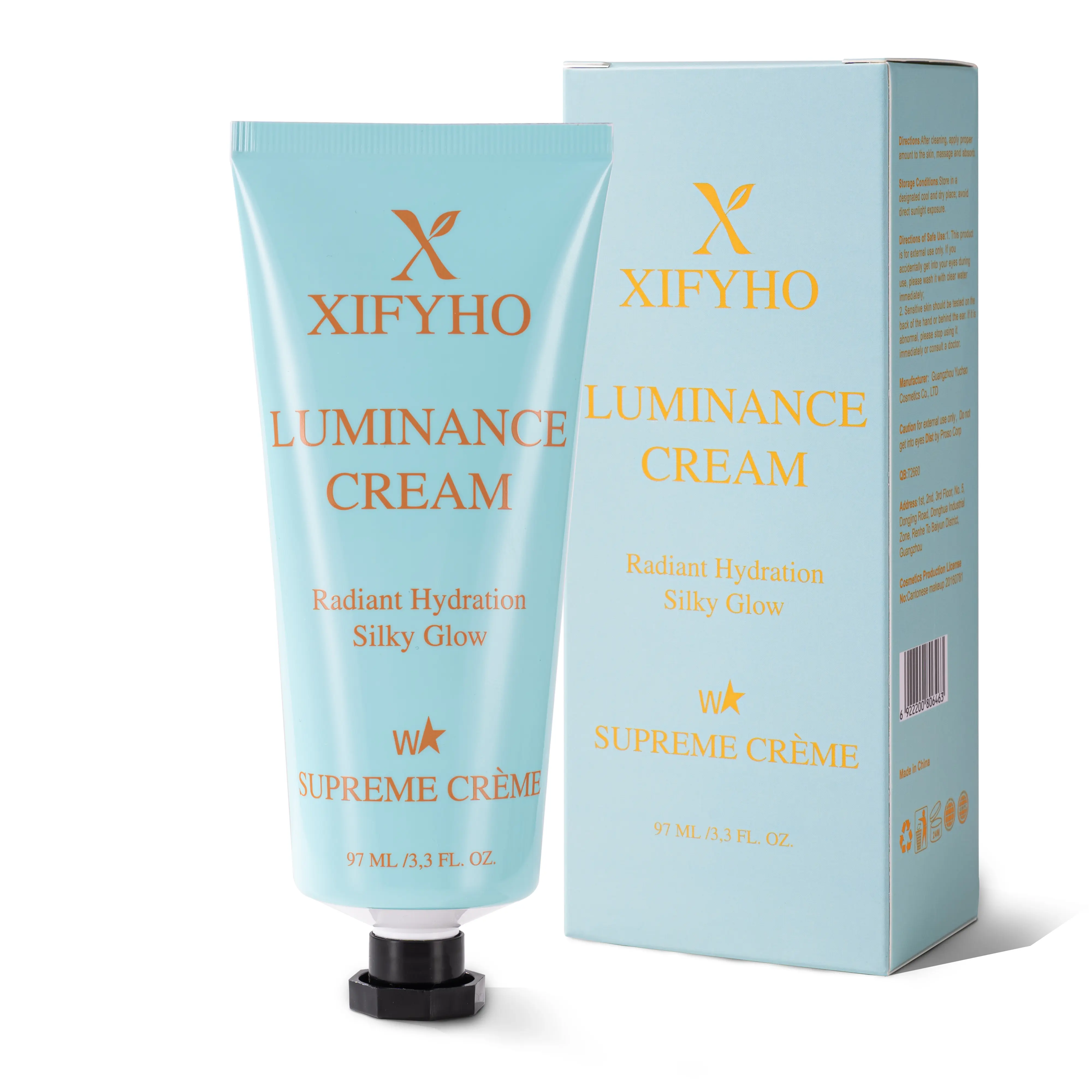 XIFYHO Cosmetic Hydrating Waterproof Foundation & Concealer Single Item - 97ml/100g, Long-Lasting, Radiant Flawless Glow, Moisturizing with Glycerin, Light/Medium Coverage