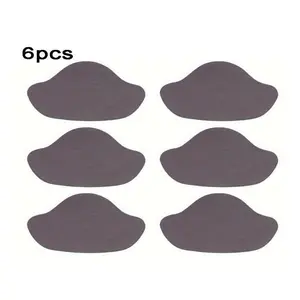 6pcs Self Adhesive Repair Patch For Shoes Heel Wear Hole Wear Sports Shoes Patch Back Pad Anti Wear Patch Washable