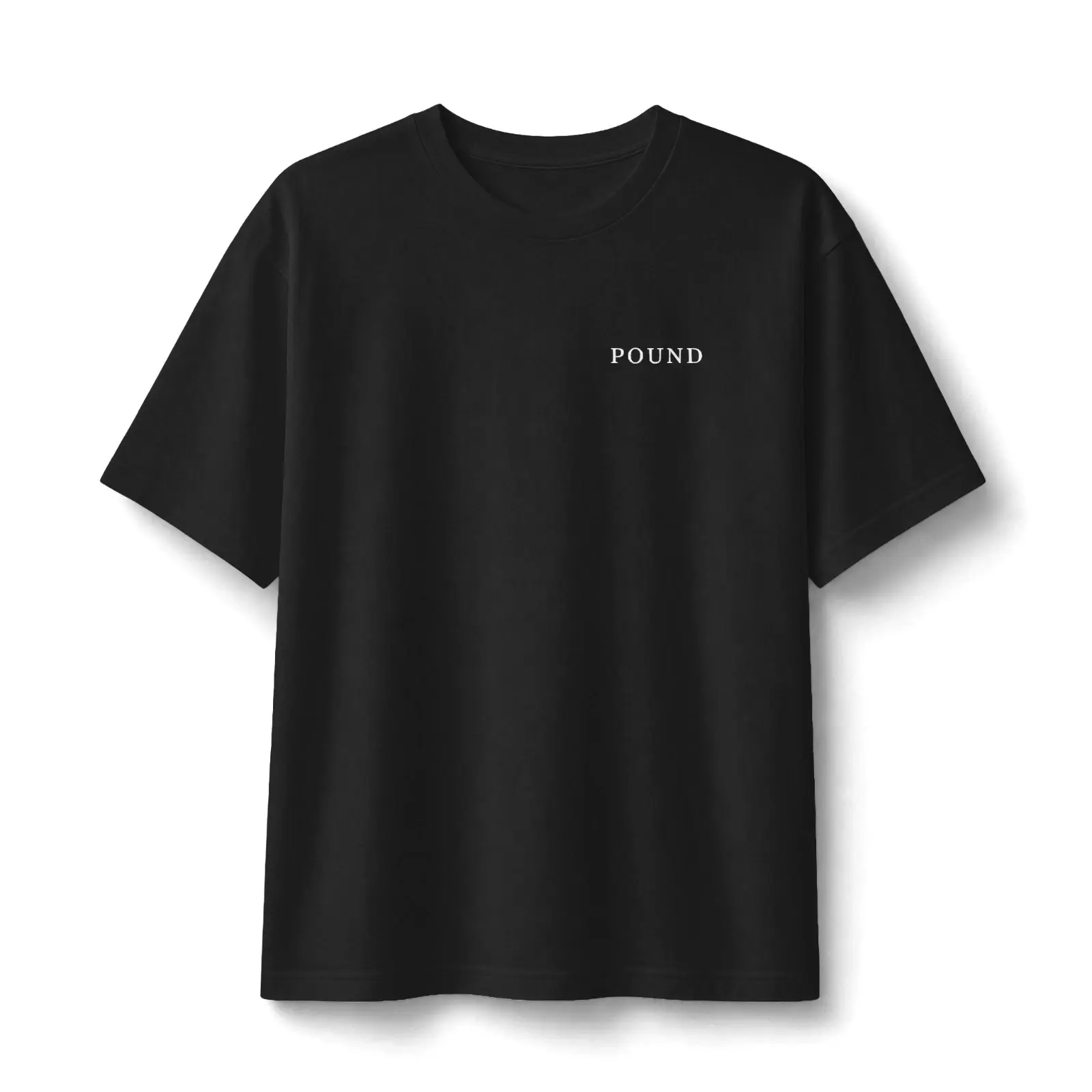 Unisex Black Relax Fit Box Tee Cotton Comfort Streetwear T-shirt Outdoor