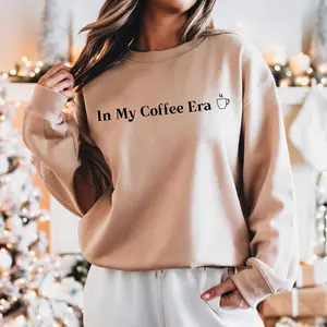 In My Coffee Era Sweatshirt — Cozy Coffee Girl Crewneck, Cute Soft Girl Gift